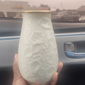 Lenox Cream Vase with Gold Accent